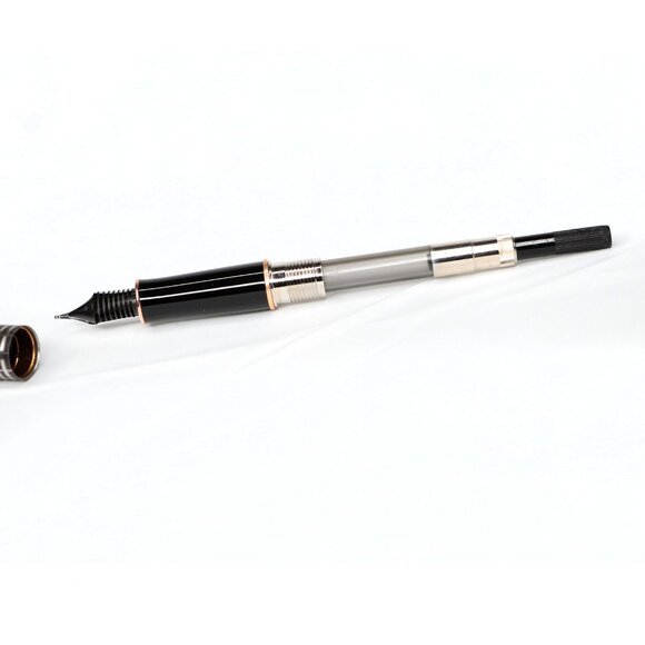 Parker Sonnet Fountain Pen Brown Rubber PGT 18k 750 France Ink 2013 Gold - Picture 12 of 13